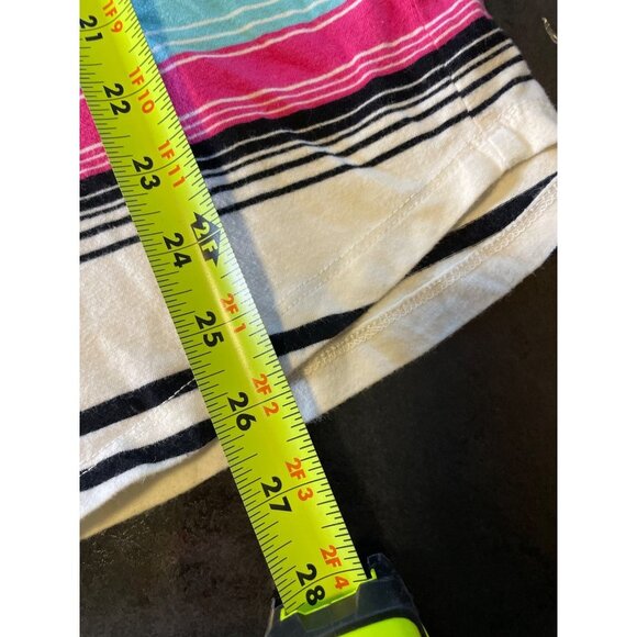 Onque Casuals Multicolor Striped V Neck Pullover Casual Top Sz 2X - Picture 9 of 9